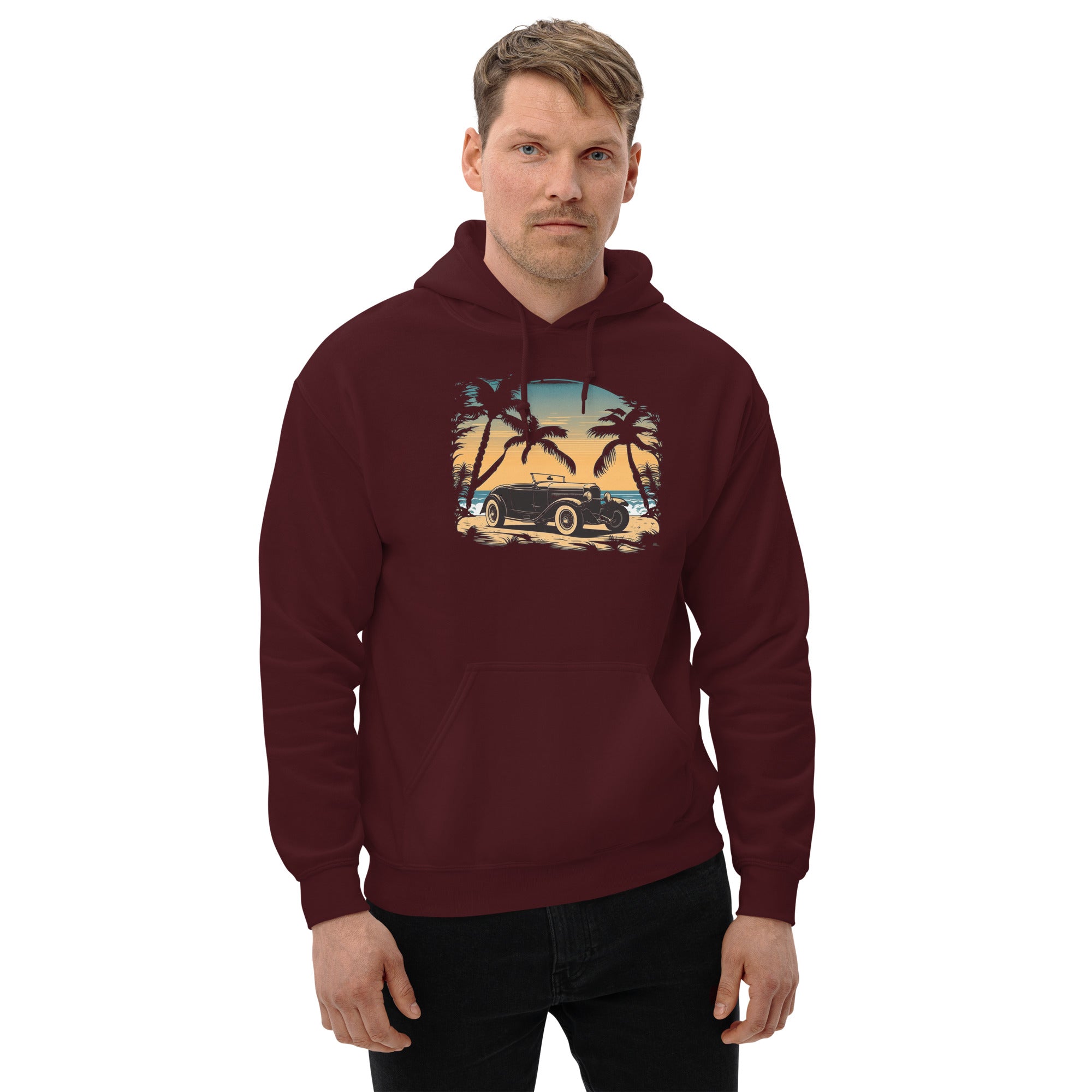 1932 Ford Sunset Beach Hot Rod Roadster - Unisex Hoodie