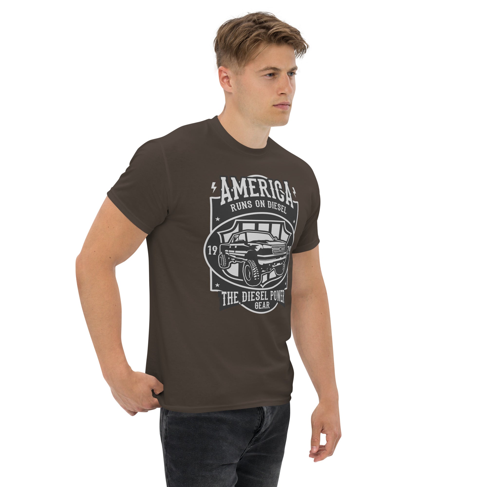 America Runs on Diesel Chevy Truck - Men's Shirt