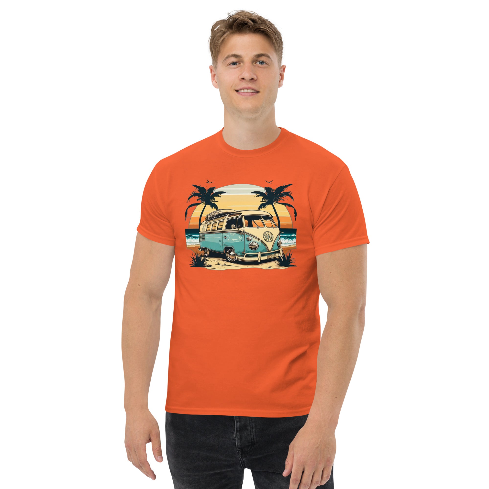 1964 VW 21 Window Bus Beach Vibes Apparel - Men's Shirt
